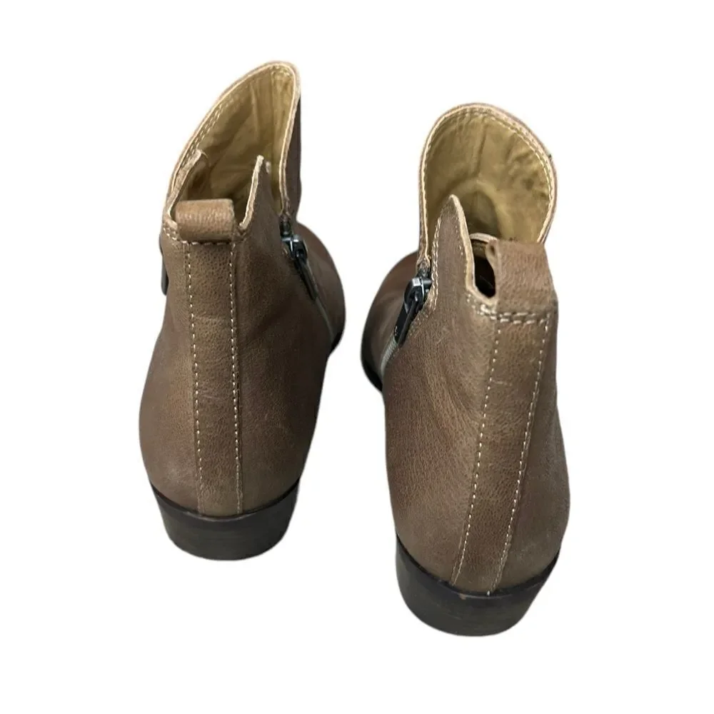 Lucky Brand Leather Bryton Ankle Boots DB14